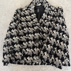 Robert Rodriguez Monochrome Tweed Blazer